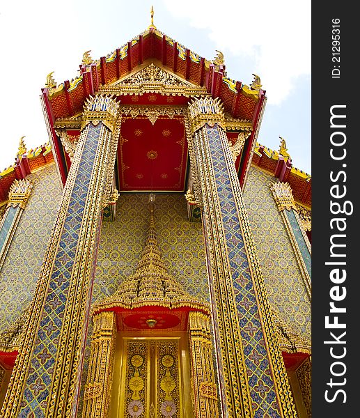 Wat Ratchabophit Temple In Bangkok , Thailand