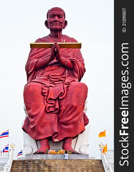Somdej-toh statue in Phatumtani,thailand. Somdej-toh statue in Phatumtani,thailand