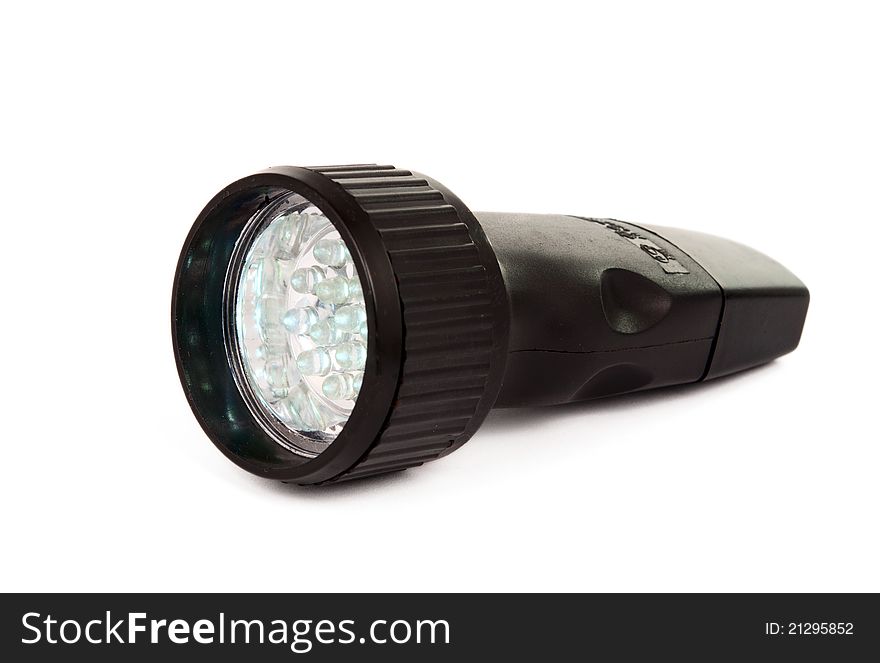 Flashlight on a white background