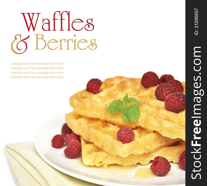 Waffles And Raspberry