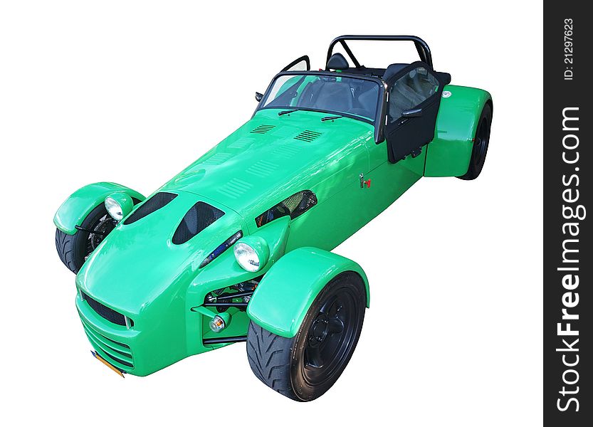 Green Donkervoort cabriolet sports car