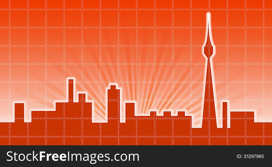 City skyline background, seamless urban pattern. Space for your text. City skyline background, seamless urban pattern. Space for your text