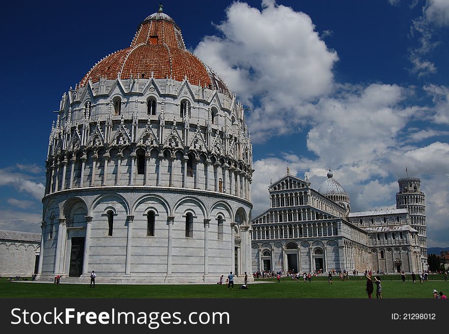 The Piazza Dei Miracoli, Pisa, Tuscany, Italy