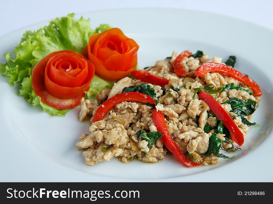 Stir Fry With Stir Fried Chicken