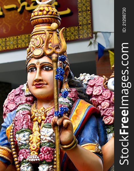 Indian Colored Statue