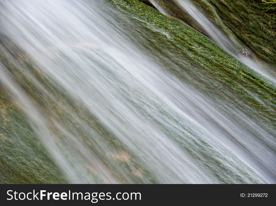 Waterfall in forest Plivicka Jezera Plitvice in autumn. Waterfall in forest Plivicka Jezera Plitvice in autumn