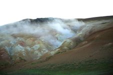 Steaming Volcanic Landscape Royalty Free Stock Image Steaming Volcanic Landscape Royalty Free Stock Image