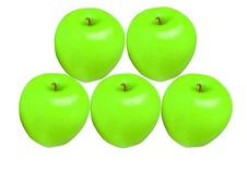 Apples Green Color Isolated Royalty Free Stock Images Apples Green Color Isolated Royalty Free Stock Images