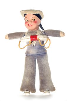 Old Sailor Cloth Doll Stock Photos
