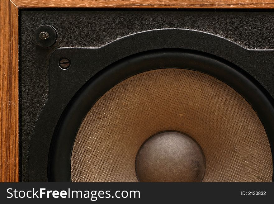 Close up of a loudspeaker