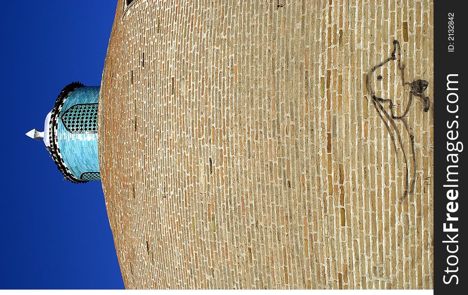 Dome on the top of building in Qazvin, Iran