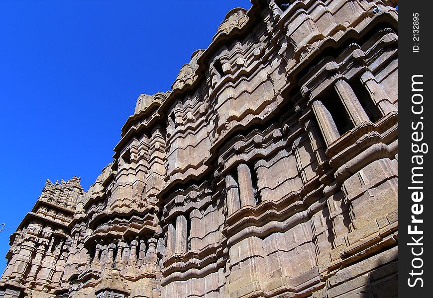 Unique Jaisalmer Fort finest examples of stonemasons work-India. Unique Jaisalmer Fort finest examples of stonemasons work-India