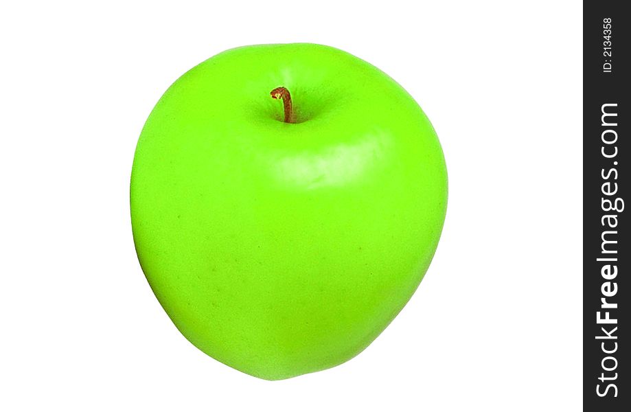 Apple green color isolated