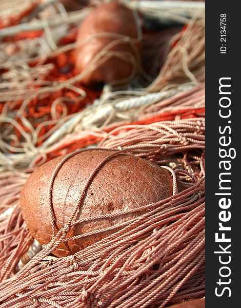 Fishing net close up,italy