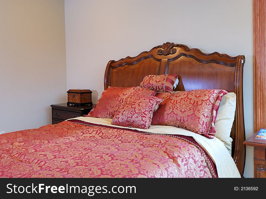 Queen Size Bed in a guest bedroom