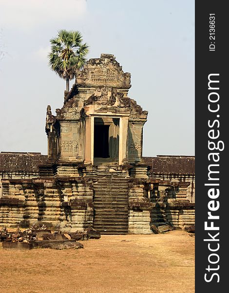 Ancient building located in the grounds of Angkor Wat, Cambodia
