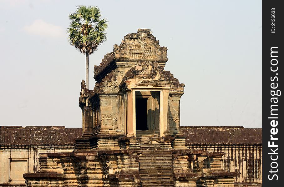 Ancient building located in the grounds of Angkor Wat, Cambodia