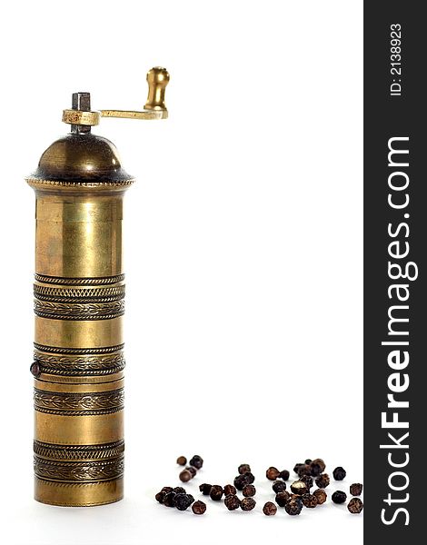 Old Brass Pepper Pot