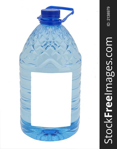 Big bottle of water with label leaved blank