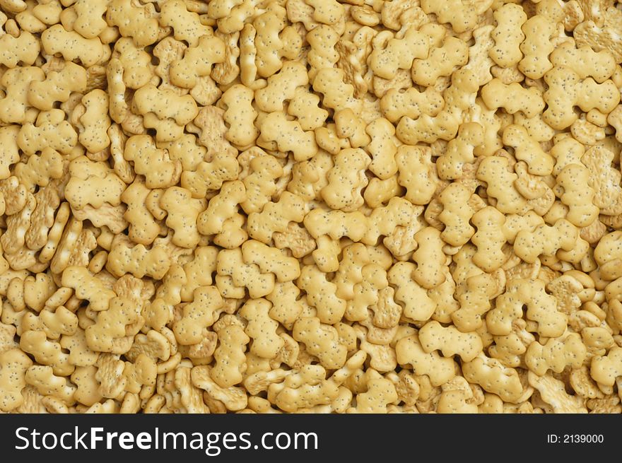 Cookies close up as a food background