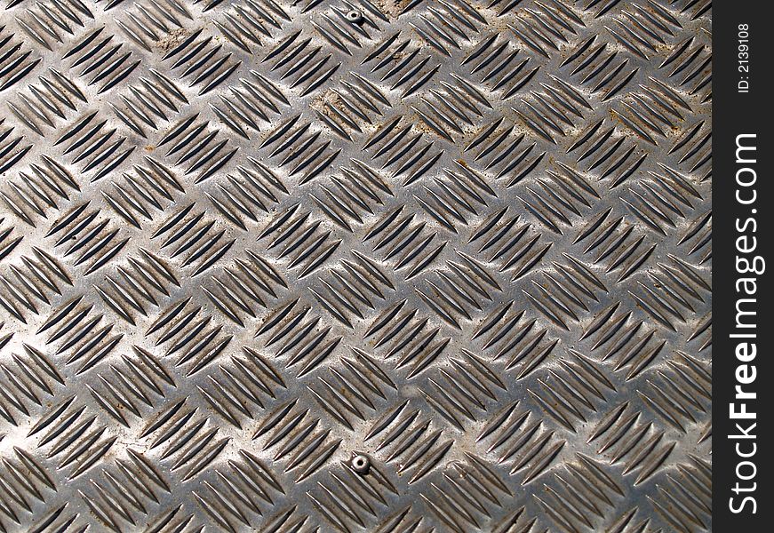 Detail of a metallic surface