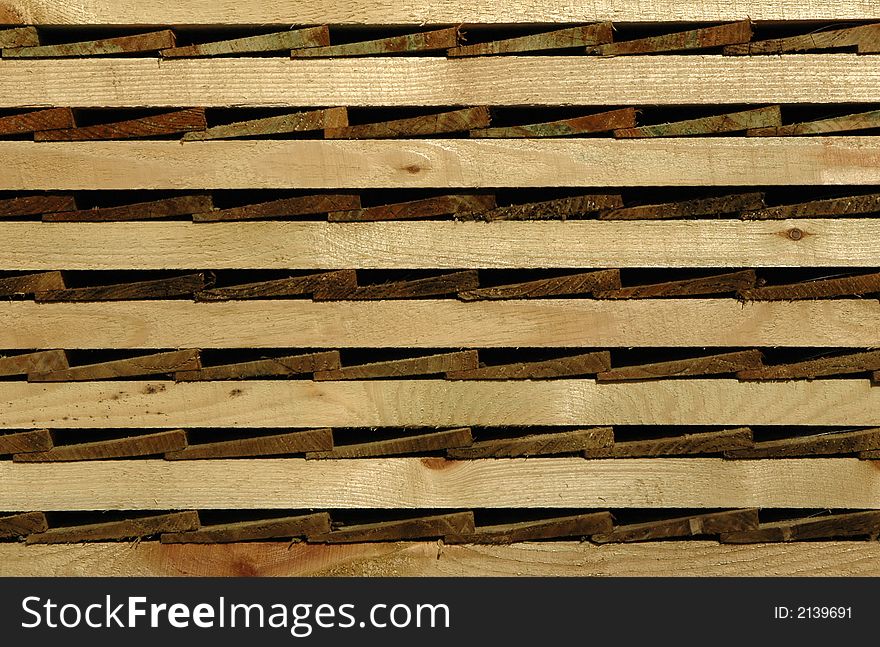 stack of wooden fencing panels. stack of wooden fencing panels