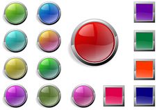 Web Buttons Royalty Free Stock Photos
