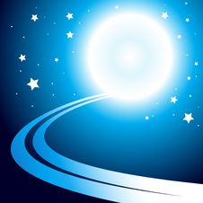 Abstract Background With Moon Stock Image Abstract Background With Moon Stock Image