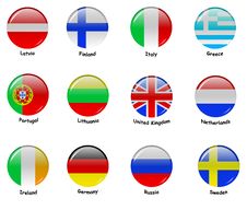 European Flages - Part 1 Stock Photography European Flages - Part 1 Stock Photography