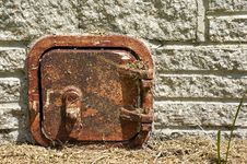 Old Rusted Metal Door Royalty Free Stock Photo