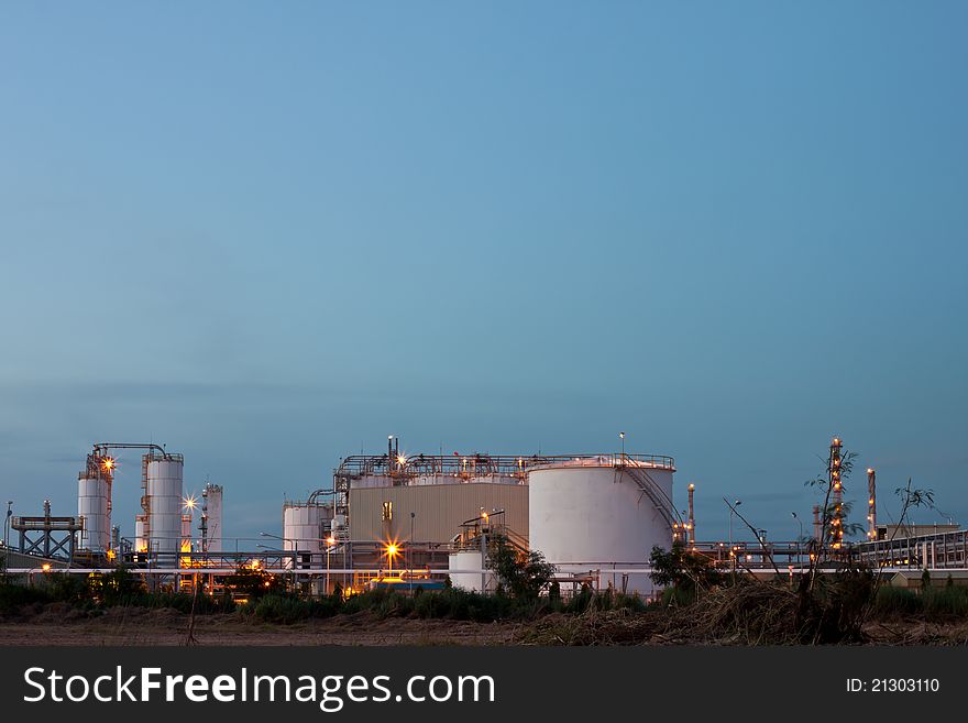 Refinery plant area of petrochemical. Refinery plant area of petrochemical