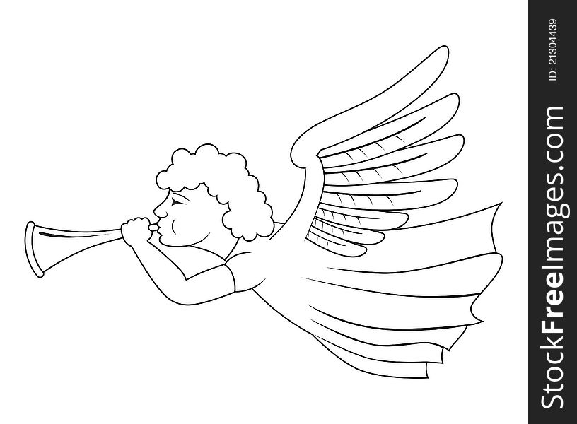 Angel with trumpet