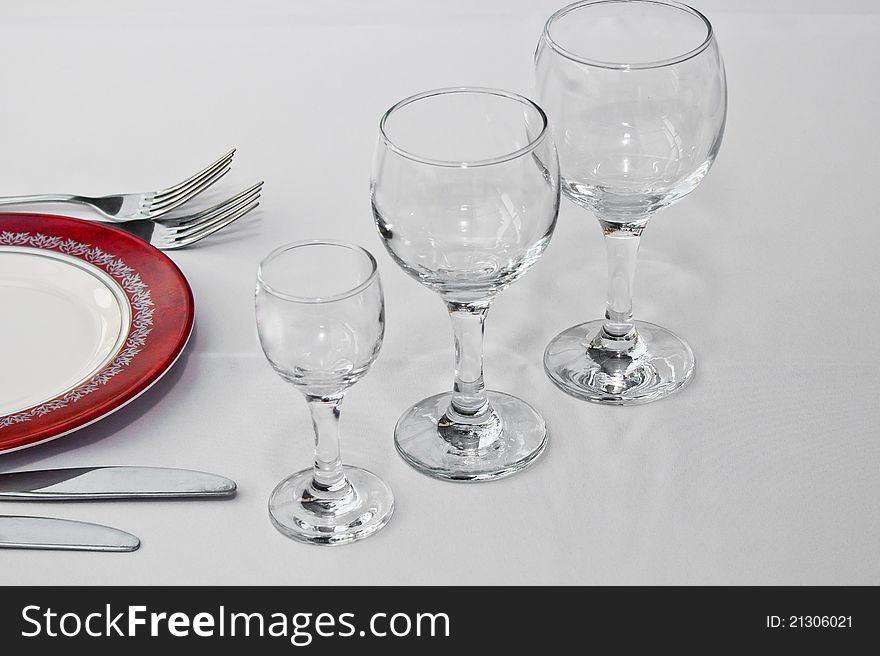 Tableware In Restaurant