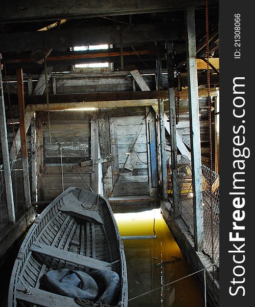 Old Boat House on the Mississippi River