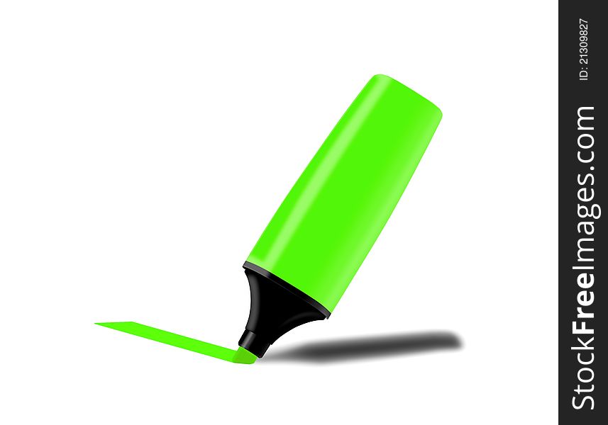 Image of green fluorescent marker