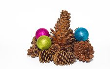 Group Of Pine Cones Royalty Free Stock Photo