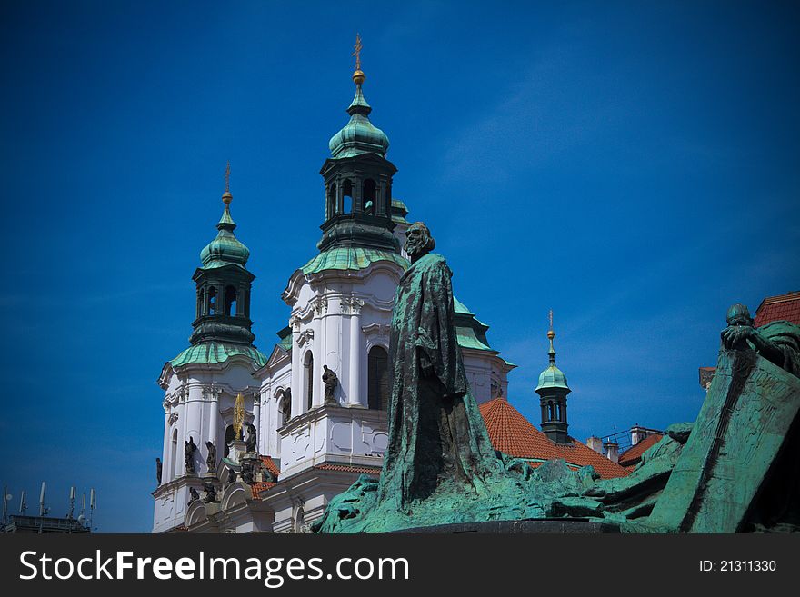 Jan Hus Statue In Prague