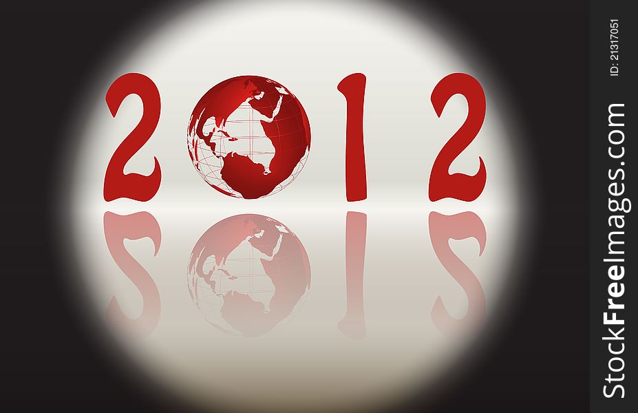 Abstract background of the new year 2012