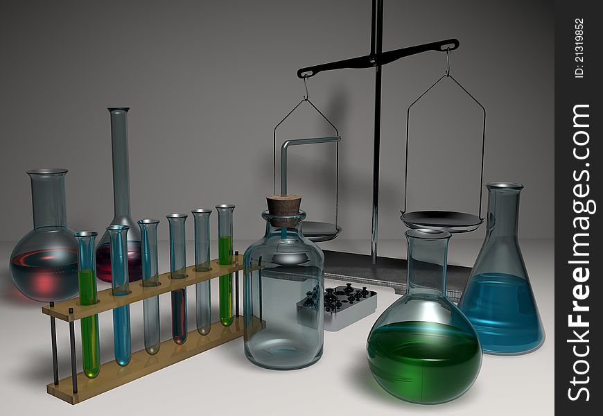 Glass objects for chemical analysis. Glass objects for chemical analysis.