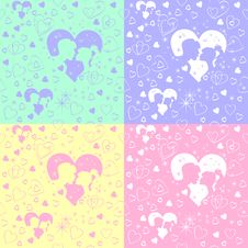 Seamless Pattern Of Love Royalty Free Stock Photo Seamless Pattern Of Love Royalty Free Stock Photo