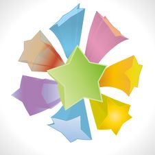 Vector Abstract Star Cover Background Royalty Free Stock Photography