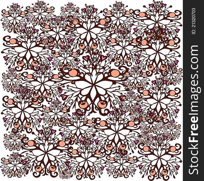 Background from elements of the pattern, vector, illustration