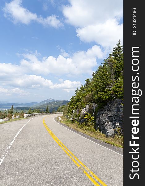 The single vehicular road leading up to the Whiteface Mountain Summit. The single vehicular road leading up to the Whiteface Mountain Summit.