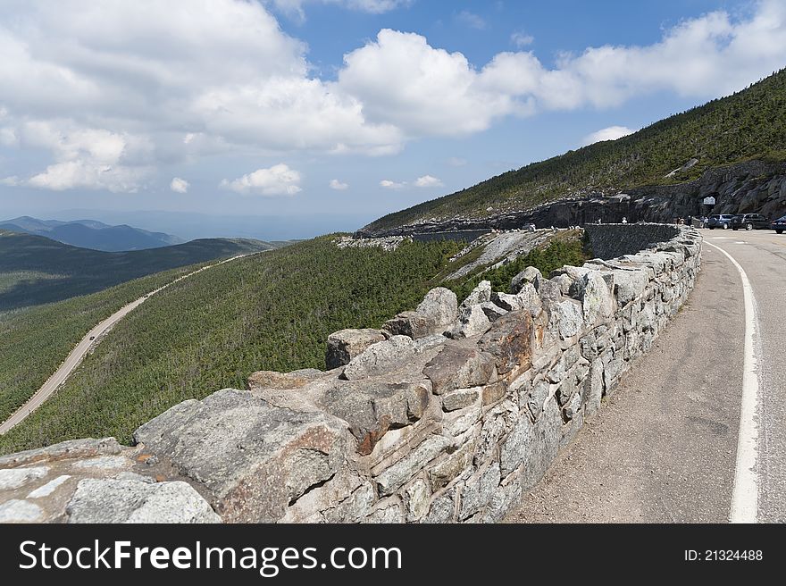 The single vehicular road leading up to the Whiteface Mountain Summit. The single vehicular road leading up to the Whiteface Mountain Summit.