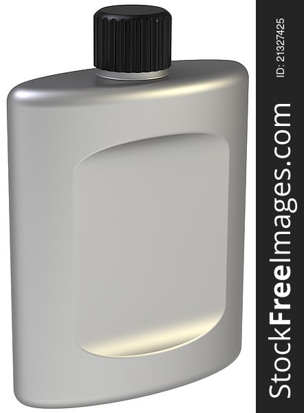 Clean aftershave bottle