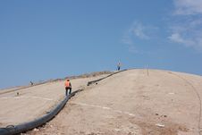 Triple Pipe Working Men Stock Photography Triple Pipe Working Men Stock Photography