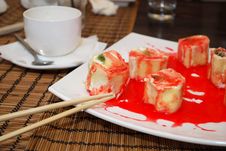 Sweet Japanise Rolls Stock Image Sweet Japanise Rolls Stock Image