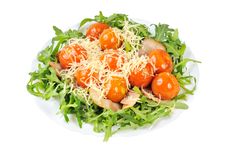 Salad With Arugula And Tomatoes Royalty Free Stock Photography Salad With Arugula And Tomatoes Royalty Free Stock Photography