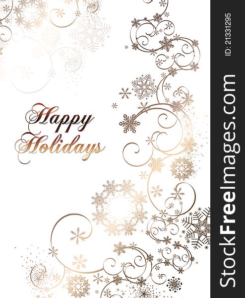 Elegant greeting card for holidays. Elegant greeting card for holidays
