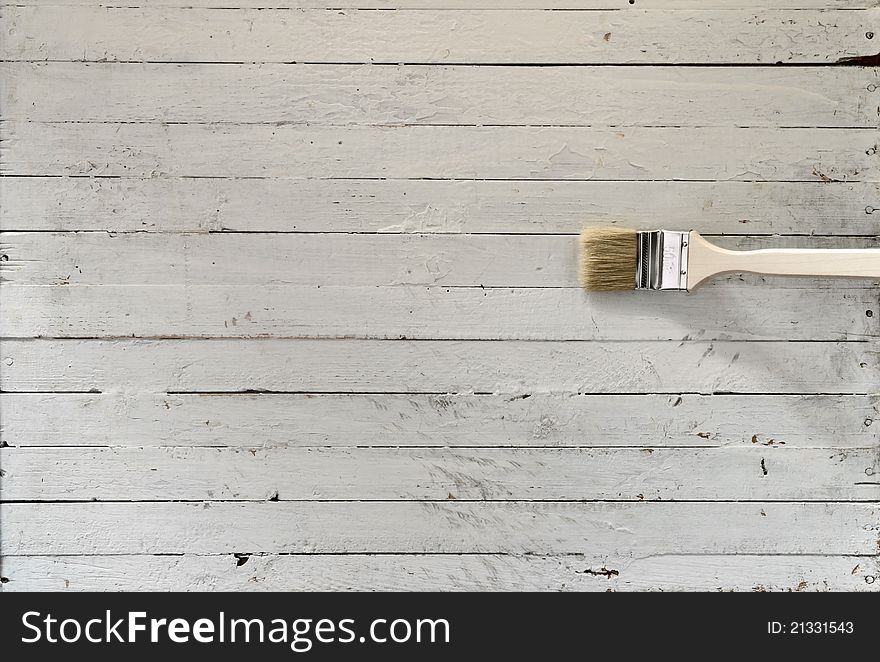 A background of weathered white painted wood. A background of weathered white painted wood
